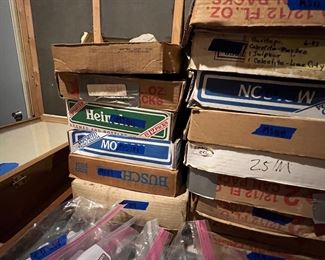 Flats of specimens and ziplocks of slabs! 