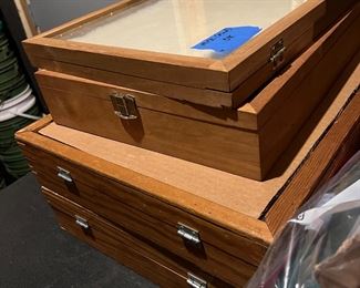 Wooden Display Cases