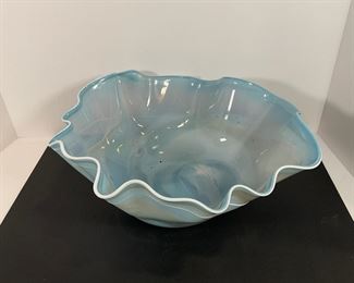 Art Glass Bowl - Signed Pitkethly