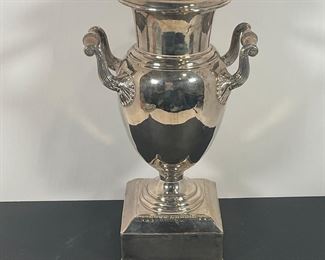 Heavy Silver Plated Loving Cup/traphy