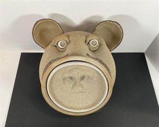 Stone Ware Pig Cookie Jar
