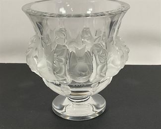 Lalique Dampierre Crystal Vase