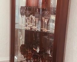 Corner Lighted Tall China Cabinet