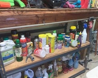 Cleaners, Yard Chemicals etc