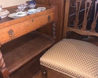 Antique Tea cart on casters