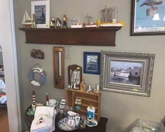 Nautical Light Houses,  Small Wooden Boats, Galveston  Posters and Beach House merchandise