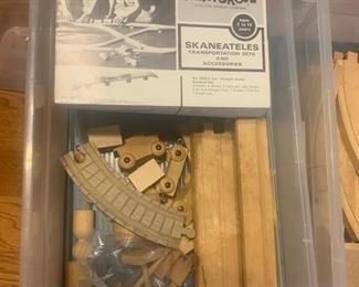 PLAY Skool Vintage Wooden Train set with Track