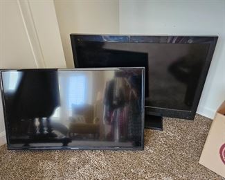 $50 32" Insignia LED TV # NS-32D311NA17, July 2017, no stand.  $45 32" Emerson Funai flat screen TV, #LC32OEM2F  Sept 2011