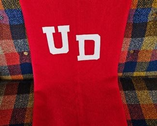 $40 Vintage Wool U of D collegiate blanket 