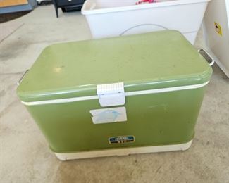 $25 Vintage Thermos Metal chest cooler