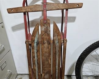 $25 Vintage wooden sled