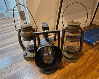 $20 ea Embury #2 &  Supreme #160 Lanterns, $.     Antique Dietz Lantern