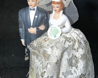 Vintage wedding cake topper 