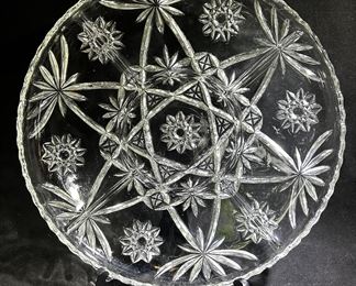 Early American Anchor Hocking Star of David serving platter