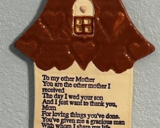 Mother-in-law wall plaque 