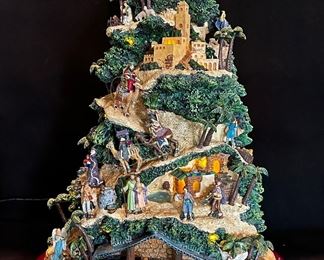 Thomas Kinkade illuminated nativity tree