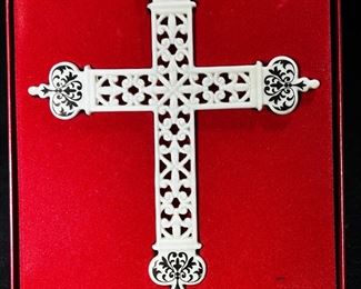 Lenox cross ornament