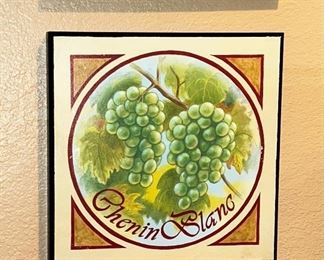 Trio of grapes wall art