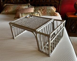 Wicker breakfast tray