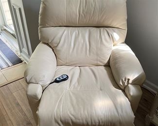 Leather recliner
