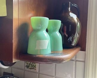 Jadeite egg cups