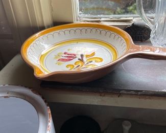 Stangl handled skillet