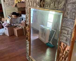 French mid century gilt and wood. Hand carved. Stunning!