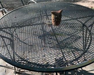 Table and two matching chairs.