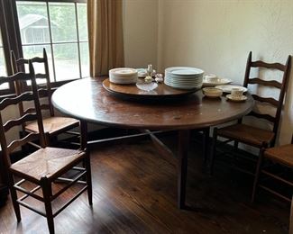 Sits eight! Lazy Susan is a plus.