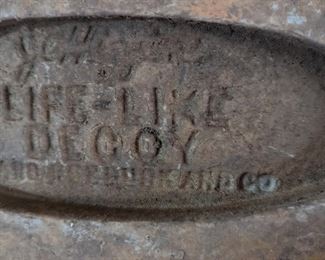 JCHiggins - LIFE-LIKE DECOY - SEARS ROEBUCK AND CO. 