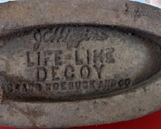 JCHiggins - LIFE-LIKE DECOY - SEARS ROEBUCK AND CO. 