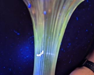 Uranium Green Depression Vase 