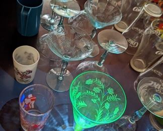 Uranium Depression Wine Glasses 