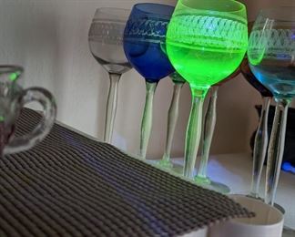 Uranium Depression Wine Glasses 