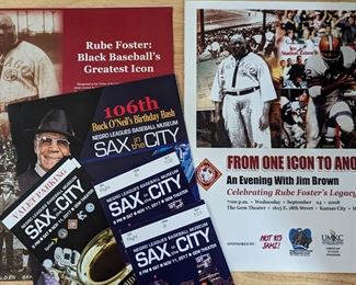 106th Buck O'Neil - SAX City Stubs and Flyers 