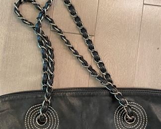 Vintage Chanel-Style Bon Bon Leather Tote Bag. Photo 4 of 4.