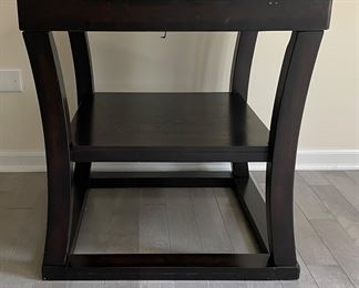 Wood Side Table WIth Shelf - 4 Available. Each Measures 24" x 24" x 25" H. Photo 1 of 2.