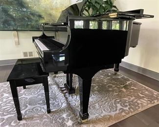 Weber WG-57 Ebony High Gloss Baby Grand Piano. Photo 3 of 9.