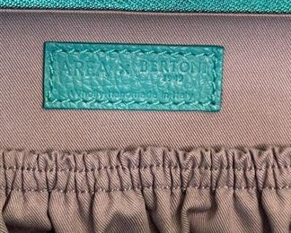 Vintage Teal Area x Bertoni Green Box Handbag. Photo 2 of 2.