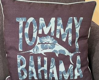 Tommy Bahama Pillow - 2 Available. Each Measures 24" x 24."