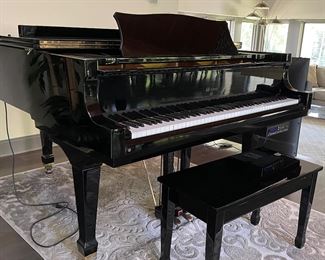 Weber WG-57 Ebony High Gloss Baby Grand Piano. Photo 2 of 9.