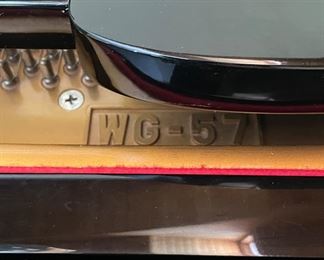 Weber WG-57 Ebony High Gloss Baby Grand Piano. Photo 7 of 9.