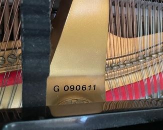 Weber WG-57 Ebony High Gloss Baby Grand Piano. Photo 9 of 9.