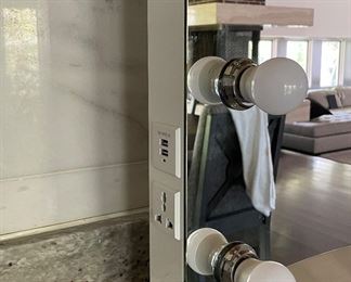 First Generation Hollywood Vanity Mirror with Bluetooth Capability. Measures 24" W x 32" H x 12" D. Photo 4 of 4.