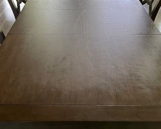 Walter E. Smithe Extension Dining Table - 2 Shown. As Pictured, Tables Positioned Together Measures 156" L x 42" W x 30" H. Individually, Each Table Measures 78" L x 42" W x 30" H with 27" Clearance. Leaf Measures 18" W. Photo 4 of 4.