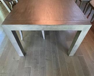 Walter E. Smithe Extension Dining Table - 2 Shown. As Pictured, Tables Positioned Together Measures 156" L x 42" W x 30" H. Individually, Each Table Measures 78" L x 42" W x 30" H with 27" Clearance. Leaf Measures 18" W. Photo 3 of 4.