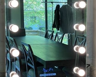 First Generation Hollywood Vanity Mirror with Bluetooth Capability. Measures 24" W x 32" H x 12" D. Photo 2 of 4.