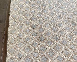 Area Rug. Measures 13' 4" x 9' 4". Some Fraying on Trim. Photo 2 of 2.