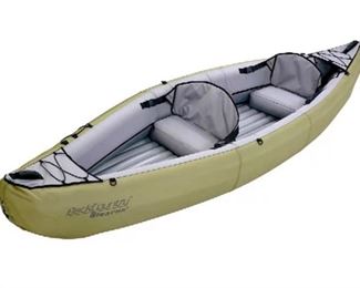 Inflatable Two Person Canoe. Comes with Pump & Paddles.