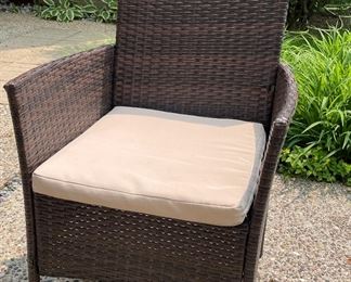 All-Weather Woven Wicker Small-Space Patio Furniture. Photo 1 of 4.